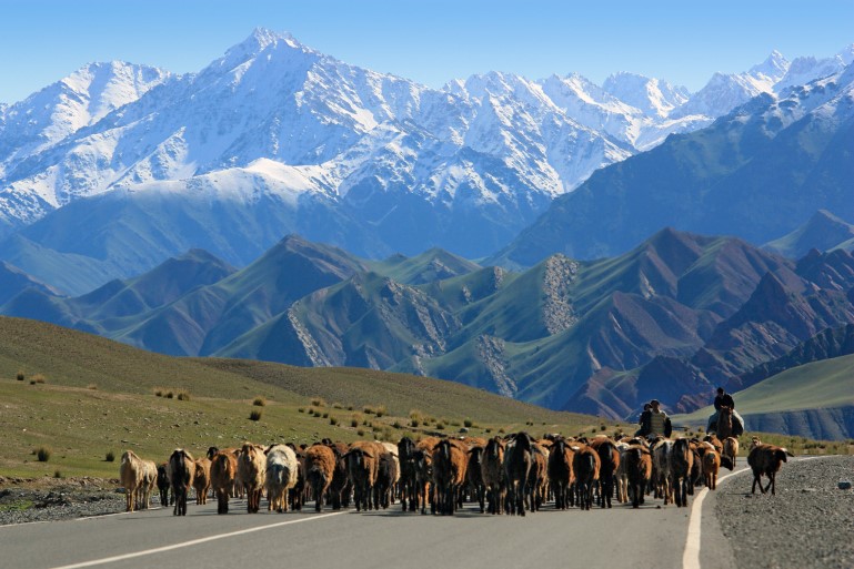 Berglandschaft in Tadschikistan