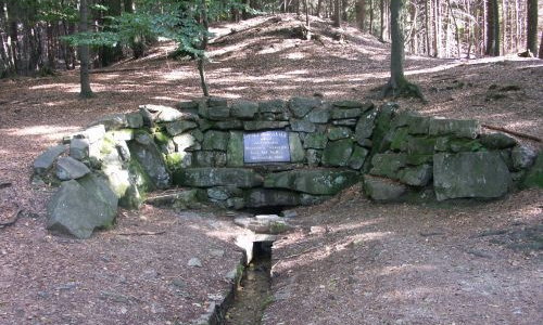 Die Quelle der Saale im Fichtelgebirge