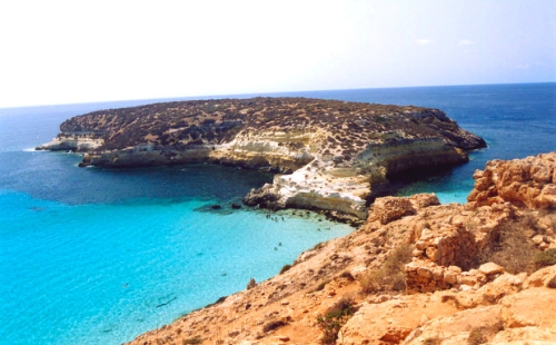 Spiaggia dei Conigli, Lampedusa, Italien