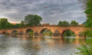 Brücke über die Saale  